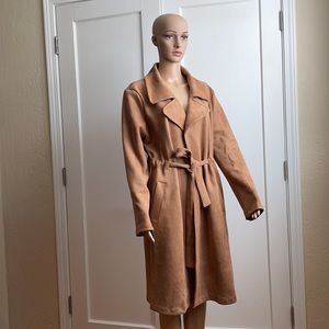 Alice Blue Suede Coat